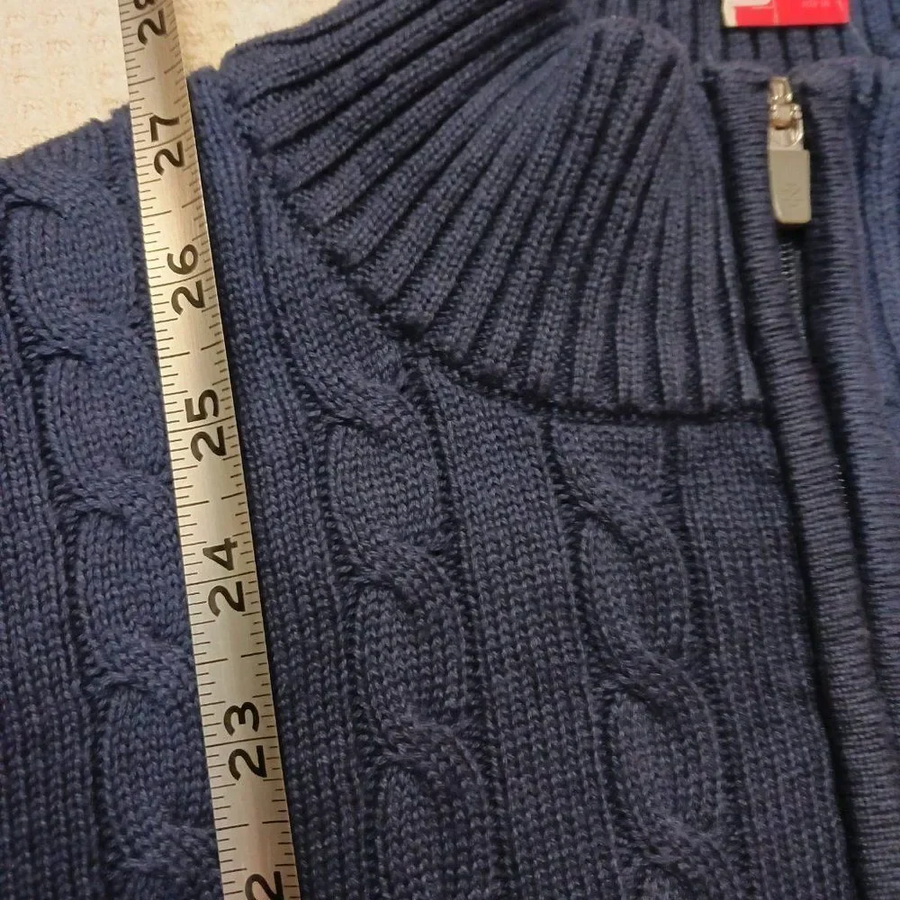 Izod Men's size XL Blue Long Sleeve Sweater